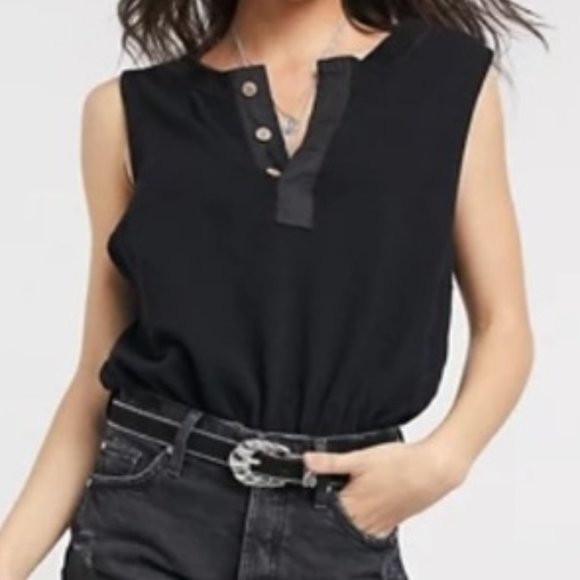 Free People Black Sleeveless Bodysuit - Picture 5 of 11